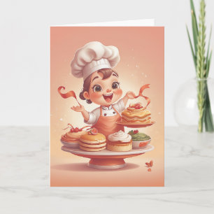 Chef's Birthday Feast Unfolds Card