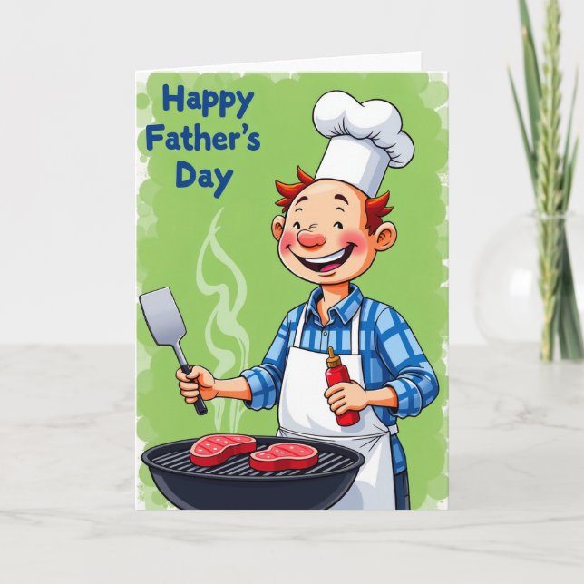 Chefs Fathers Day Grill Card (Front)