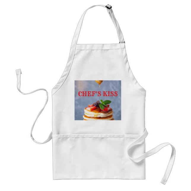 Chef's Kiss Pancakes Standard Apron (Front)