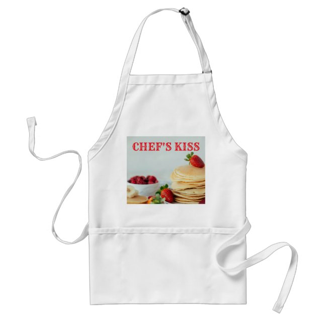 Chef's Kiss Pancakes Standard Apron (Front)