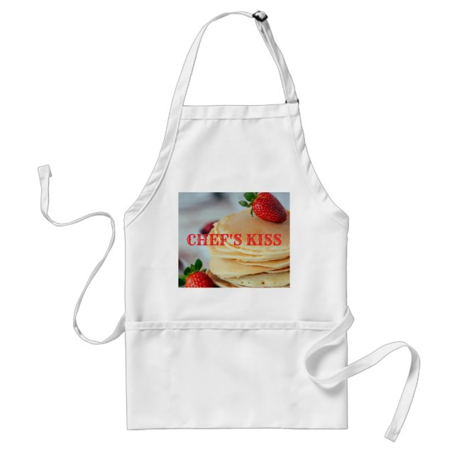 Chef's Kiss Pancakes Standard Apron (Front)