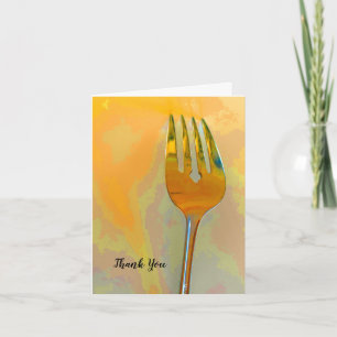 Chefs Kitchen Fork Thank You Card