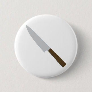 chefs kitchen knife icon 6 cm round badge