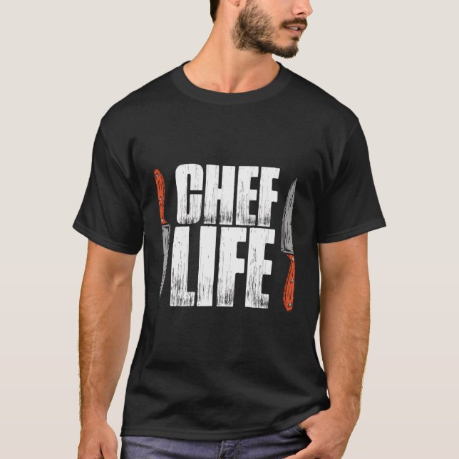 Chef'S Life Cooking Butcher Culinary Art Cuisine C T-Shirt (Front)