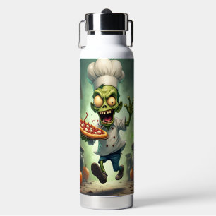 Chef's Pizza, Halloween, Author Natasha Us Water Bottle