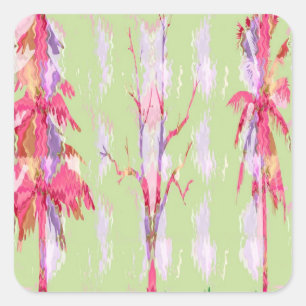 Chef's Tools - Tropical Herbs and Spice Lables Square Sticker