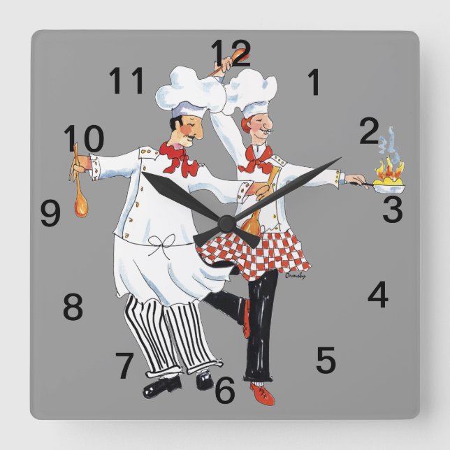 Chefs- wall clock (Front)
