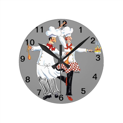 Image of Chefs- wall clock