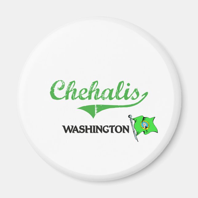 Chehalis Washington City Classic Magnet (Front)