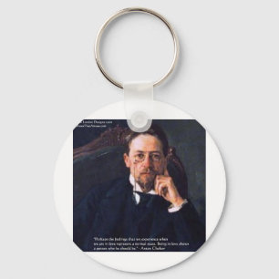 Chekhov "Love Normal State" Quote Gifts Tees Cards Key Ring