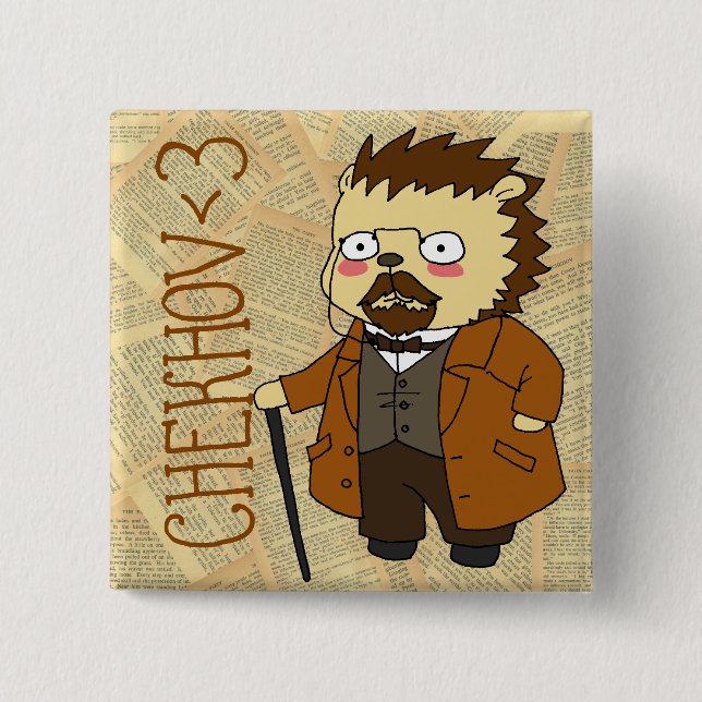 Chekhov square button (Front)