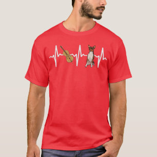 Chello Toy Fo Terrier Heartbeat Dog Lover  T-Shirt