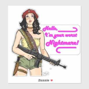 Chelly Duvalla: I'm Your Worst Nightmare Sticker