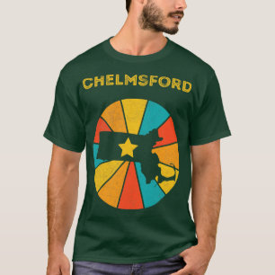 Chelmsford Massachusetts Vintage Distressed Souven T-Shirt