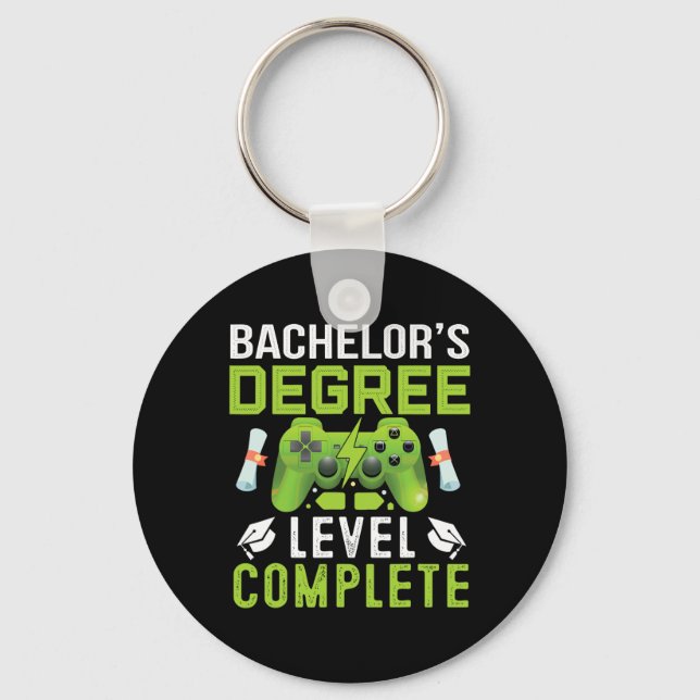 Chelor's Degree Level Complete Gamer College Finis Key Ring (Front)