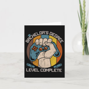 Chelor's Degree Level Complete Gamer Graduation Cl Card