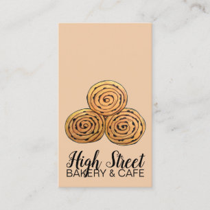Chelsea Buns Currant Roll Bakery Baked Homemade By Business Card