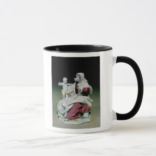 Chelsea figure of Madonna and Child Mug