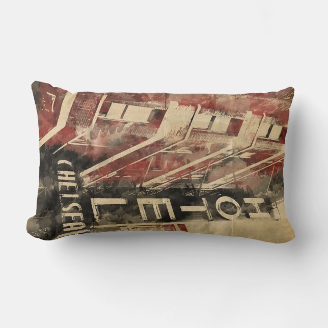 Chelsea Hotel New York City Pillow (Front)