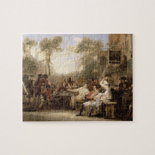 Chelsea Pensioners Receiving the Gazette Announcin Jigsaw Puzzle (Horizontal)