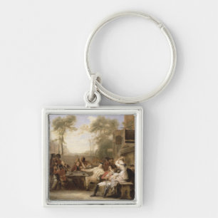 Chelsea Pensioners Receiving the Gazette Announcin Key Ring