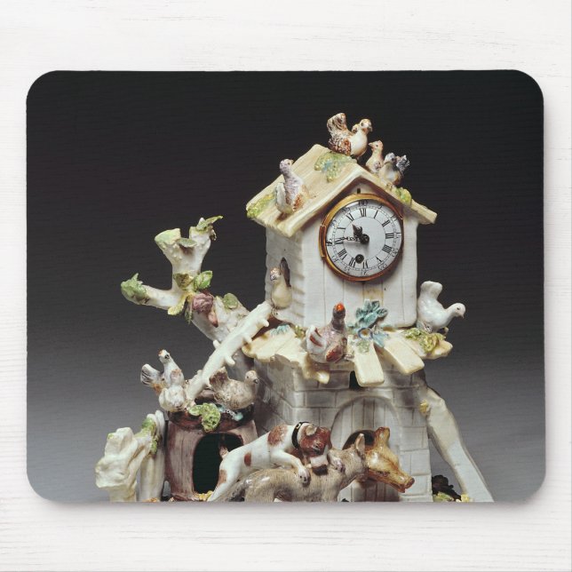 Chelsea porcelain farmyard clock case mouse mat (Front)