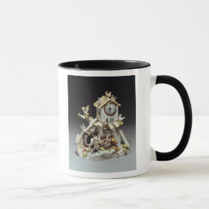 Chelsea porcelain farmyard clock case mug