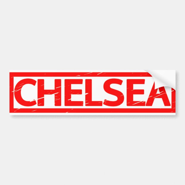 Chelsea Stamp Bumper Sticker (Front)