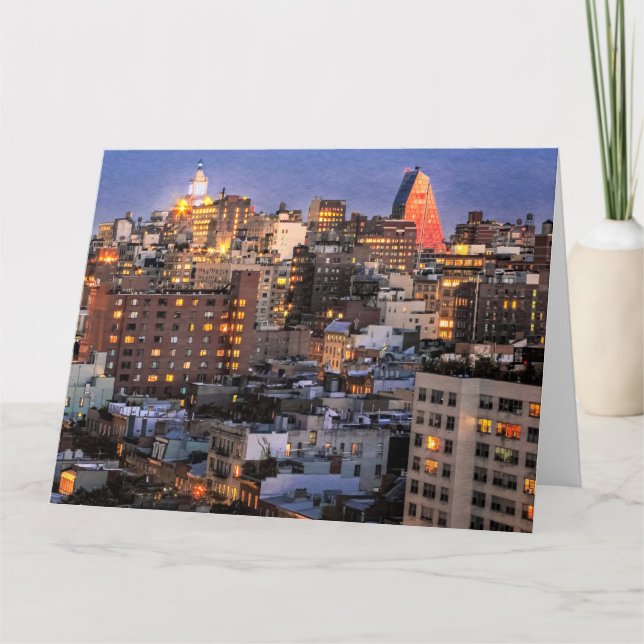CHELSEA TWILIGHT Jumbo Greeting Card (Front)