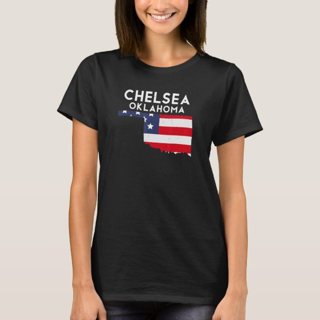 Chelsea USA State America Travel Oklahoman T-Shirt (Front)
