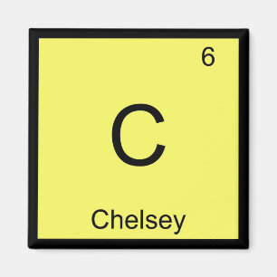 Chelsey Name Chemistry Element Periodic Table Magnet