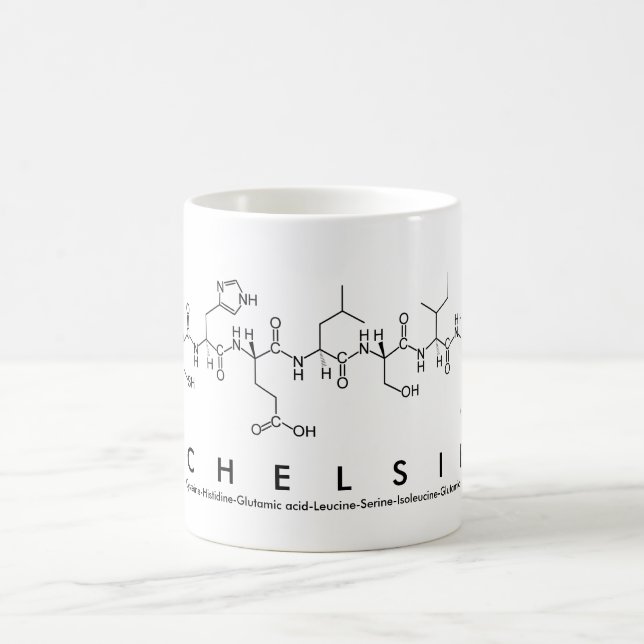 Chelsie peptide name mug (Center)