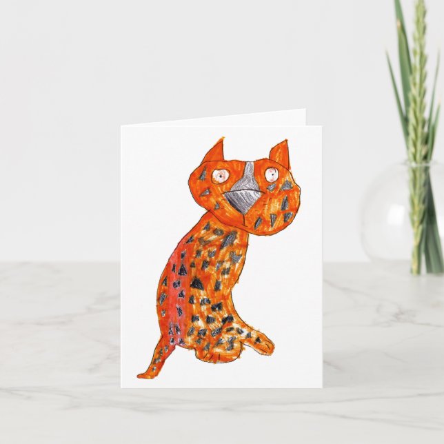 Chelsy Cheetah • Carly Bowerman, Age 6  - card (Front)