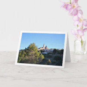 Chelva Town on Mountain, Spain Card