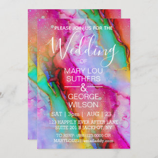 Chem 7 Wedding Invitation