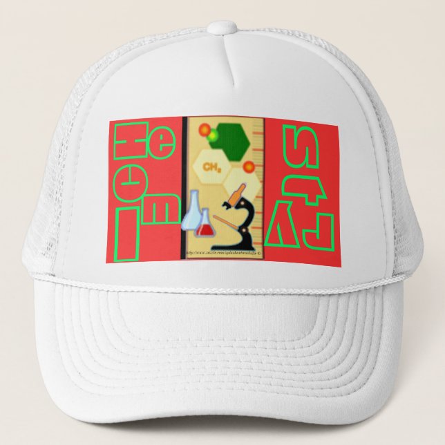 "Chem - Science-Student-Instructor ~Hat" Trucker Hat (Front)