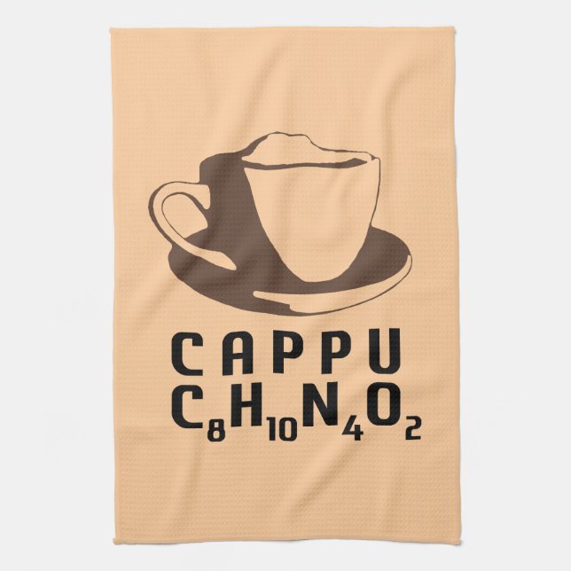 Chemical Cappuccino Tea Towel (Vertical)