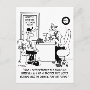 Chemical Cartoon 8791 Postcard