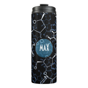 Chemical Chemistry Symbols Background Personalised Thermal Tumbler