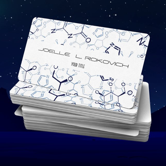 Chemical Chemistry Symbols Business Card Template (Creator Uploaded)