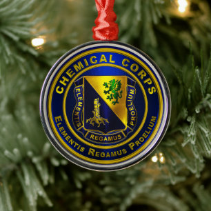 Chemical Corps Metal Tree Decoration