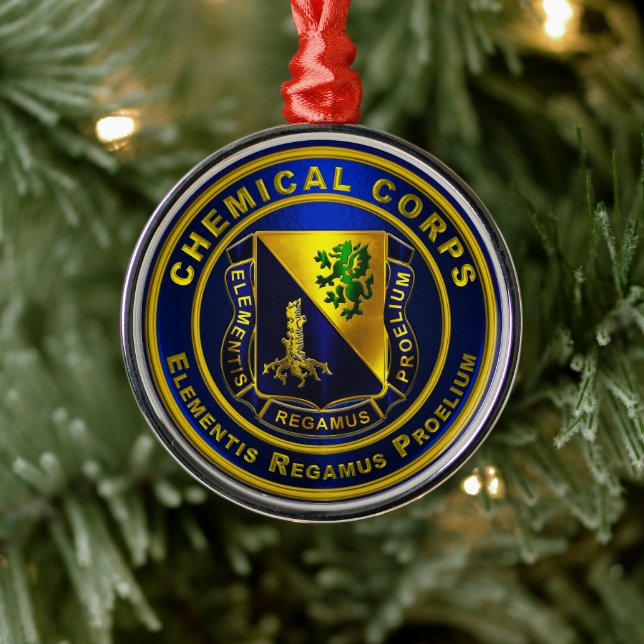 Chemical Corps  Metal Tree Decoration (Tree)