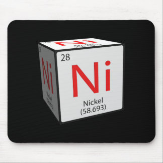 Chemical element tile. Ni Nickel cubed Mouse Mat