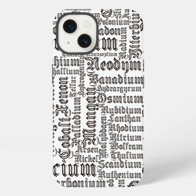 Chemical Elements iPhone Case (Back)