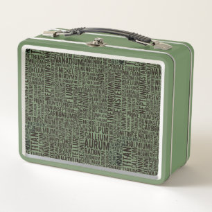 Chemical Elements Metal Lunch Box