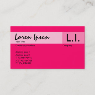 Chemical Elements - Neon Red Business Card