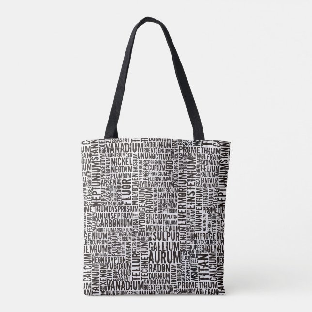 Chemical Elements Tote Bag (Back)