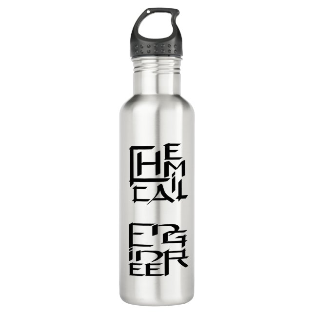 Chemical Engineer Character 710 Ml Water Bottle (Front)
