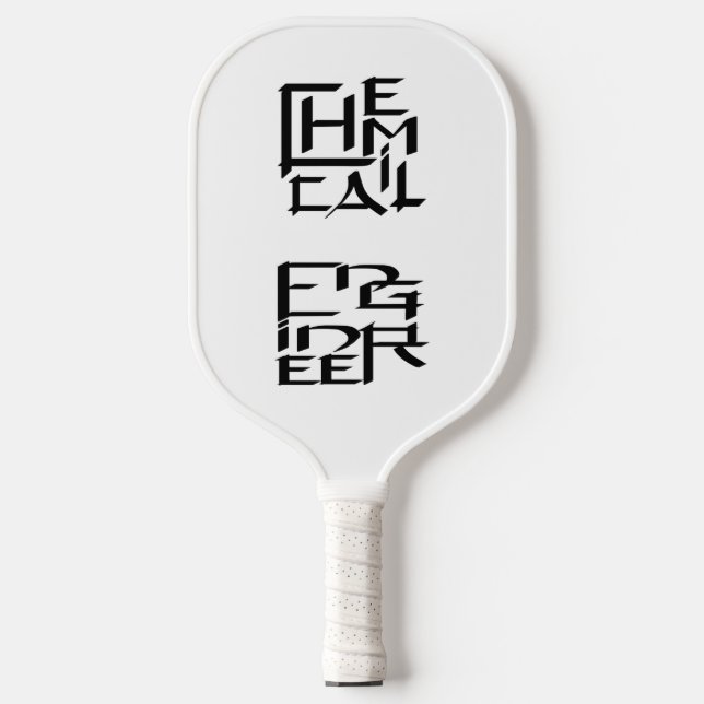 Chemical Engineer Character Pickleball Paddle (Front)