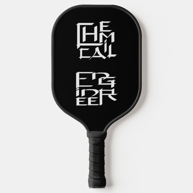 Chemical Engineer Character Pickleball Paddle (Front)